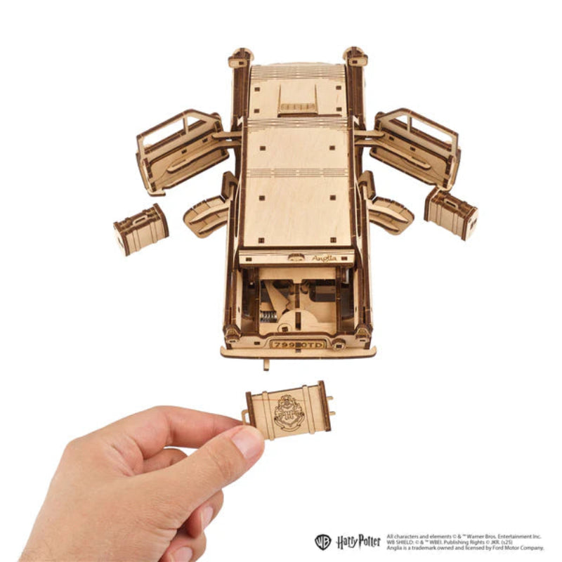 Ugears_Puzle 3D de Madera- Ford Anglia Volador™ - Harry Potter™ 🪄🚗✨