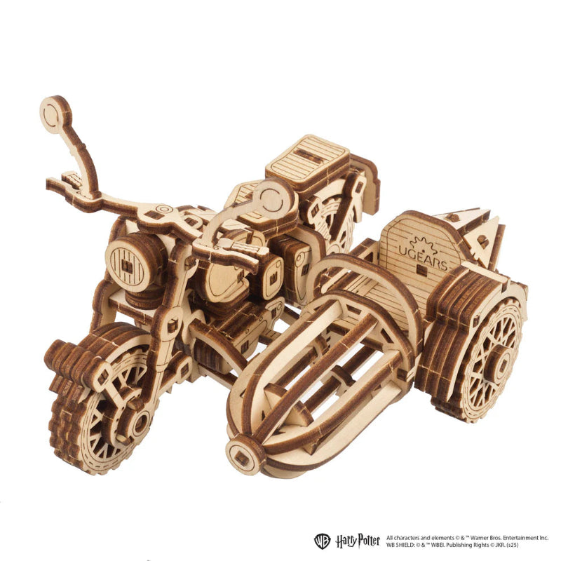 Puzle 3D de madera - Motocicleta Voladora de Hagrid™ - Ugears (Línea Harry Potter) 🏍️⚡