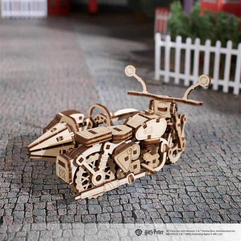 Puzle 3D de madera - Motocicleta Voladora de Hagrid™ - Ugears (Línea Harry Potter) 🏍️⚡
