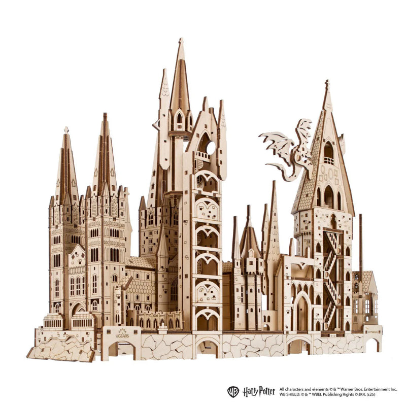 Puzle 3D de madera- Castillo de Hogwarts- Ugears (Linea Harry Potter) ⚡👓