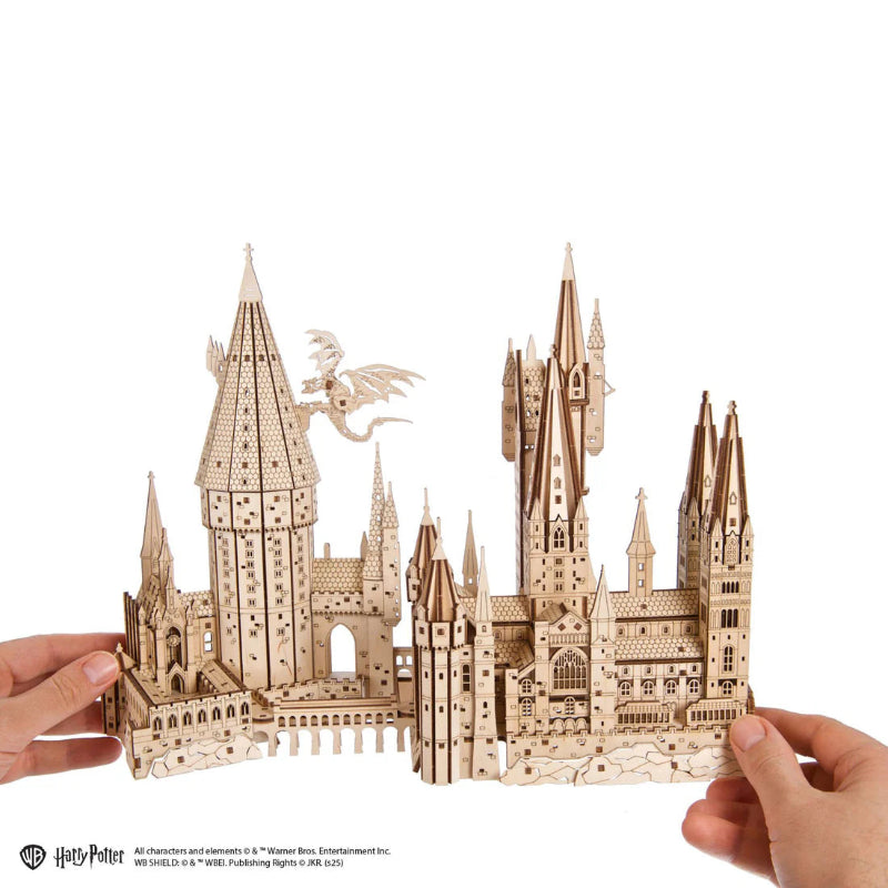 Puzle 3D de madera- Castillo de Hogwarts- Ugears (Linea Harry Potter) ⚡👓