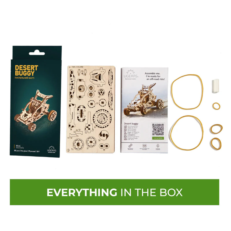 Puzle 3D de madera mecánico Ugears- Dessert Buggy 🌵