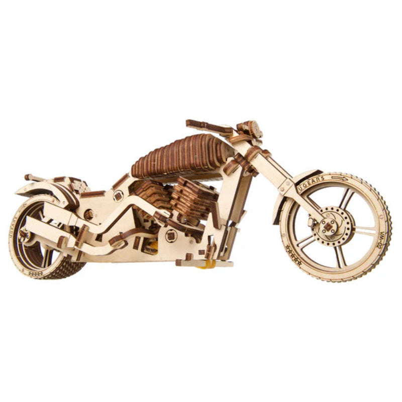 Ugears - Puzle 3D de Madera-  Motocicleta VM-02🏍️💨✨