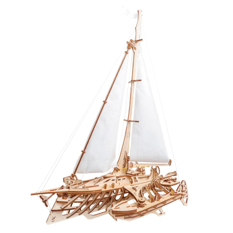 Puzle 3D de madera mecánico UGEARS- Velero Trimaran  Merihoubus⛵