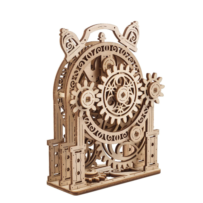 Puzle 3D de madera mecánico UGEARS- Reloj Alarma retro (Vintage Alarm Clock)  ⏰