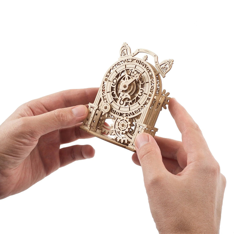 Puzle 3D de madera mecánico UGEARS- Reloj Alarma retro (Vintage Alarm Clock)  ⏰