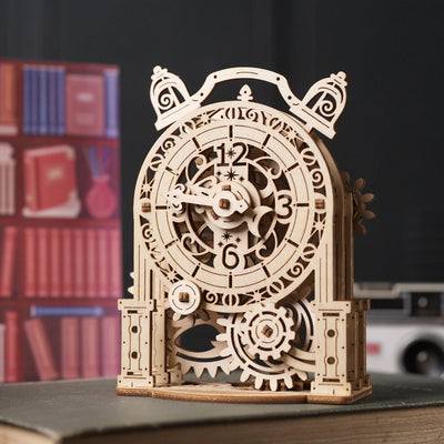 Puzle 3D de madera mecánico UGEARS- Reloj Alarma retro (Vintage Alarm Clock)  ⏰