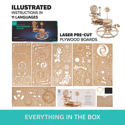 Puzle 3D de madera - Tellurion Mecánico - Ugears 🌍🌙☀️