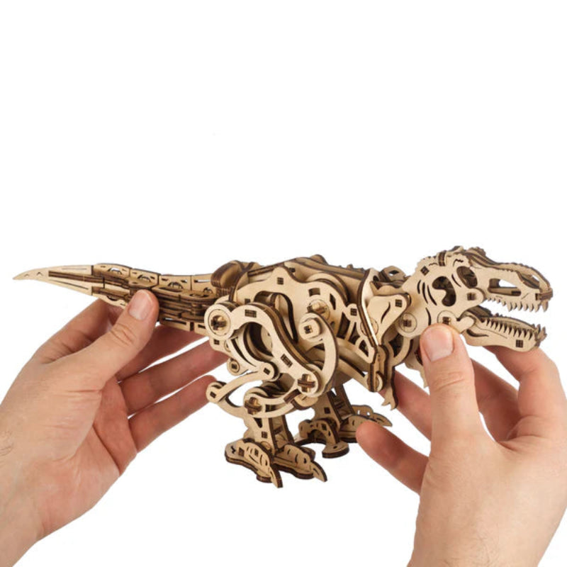 Puzle 3D de madera - Tyrannosaurus Rex - Ugears 🦖🚶‍♂️