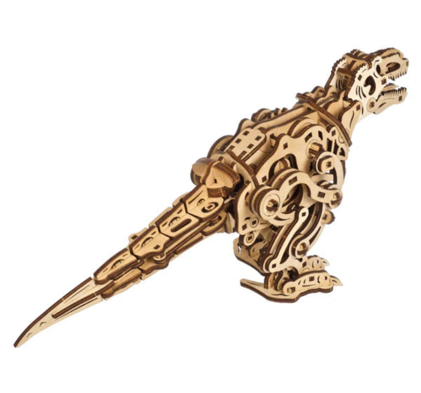 Puzle 3D de madera - Tyrannosaurus Rex - Ugears 🦖🚶‍♂️