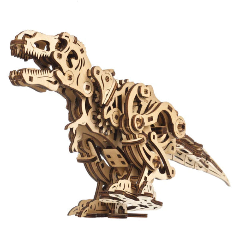 Puzle 3D de madera - Tyrannosaurus Rex - Ugears 🦖🚶‍♂️