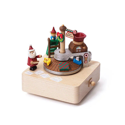 CAJITA MUSICAL WOODERFUL LIFE-  El taller del Viejo Pascuero ("SANTA'S WORKSHOP")  🎅🎁