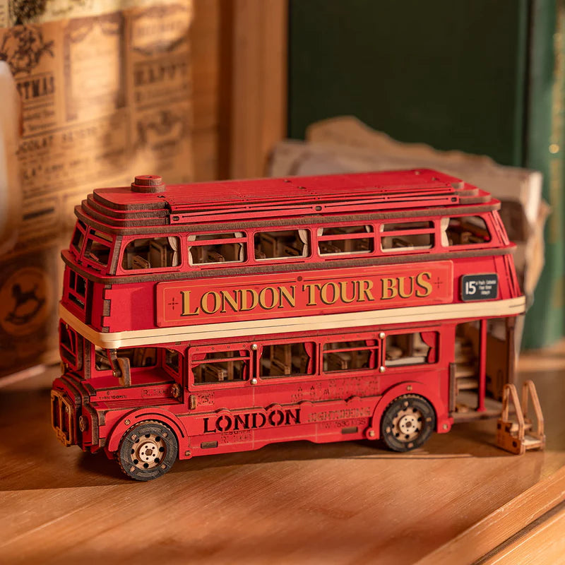 Puzle 3D miniatura Robotime - London Tour Bus TGM02 🚌🚍