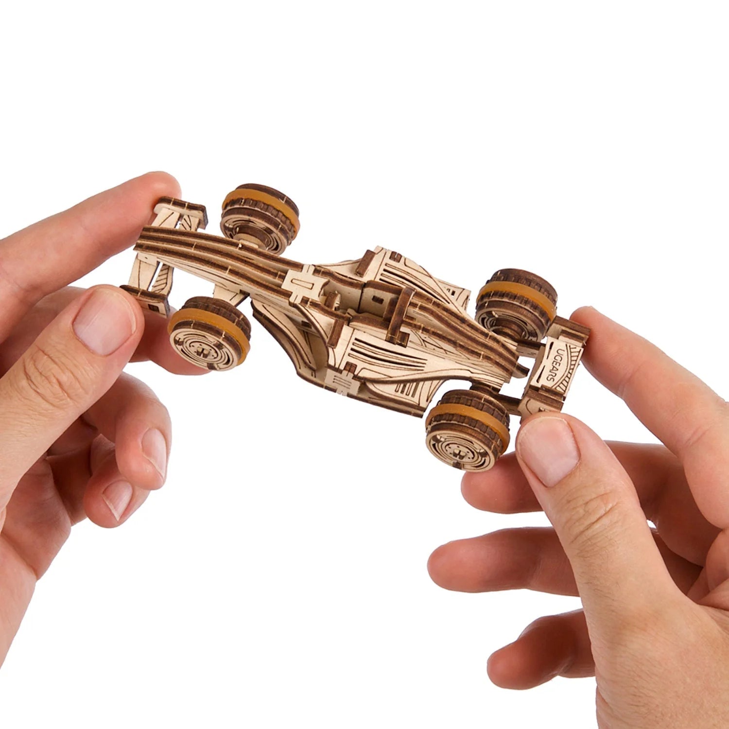 Puzle 3D de madera mecánico UGEARS - Compact Racer (Automóvi de carreras) 🏎