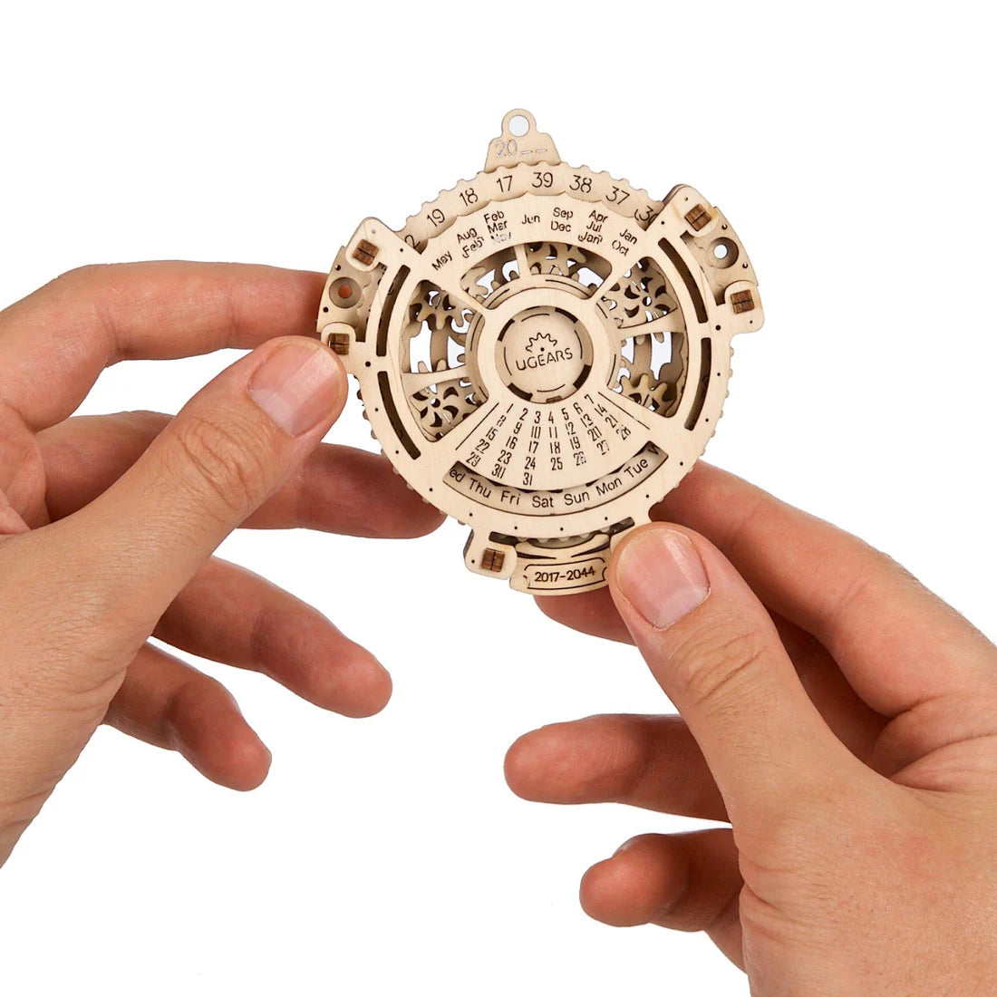 Puzle 3D de madera mecánico Ugears- Calendario Perpetuo Date Navigator 📅