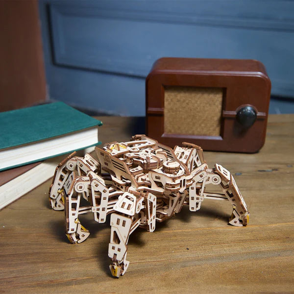 Puzle 3D de madera- Hexápodo- Ugears 🕷️