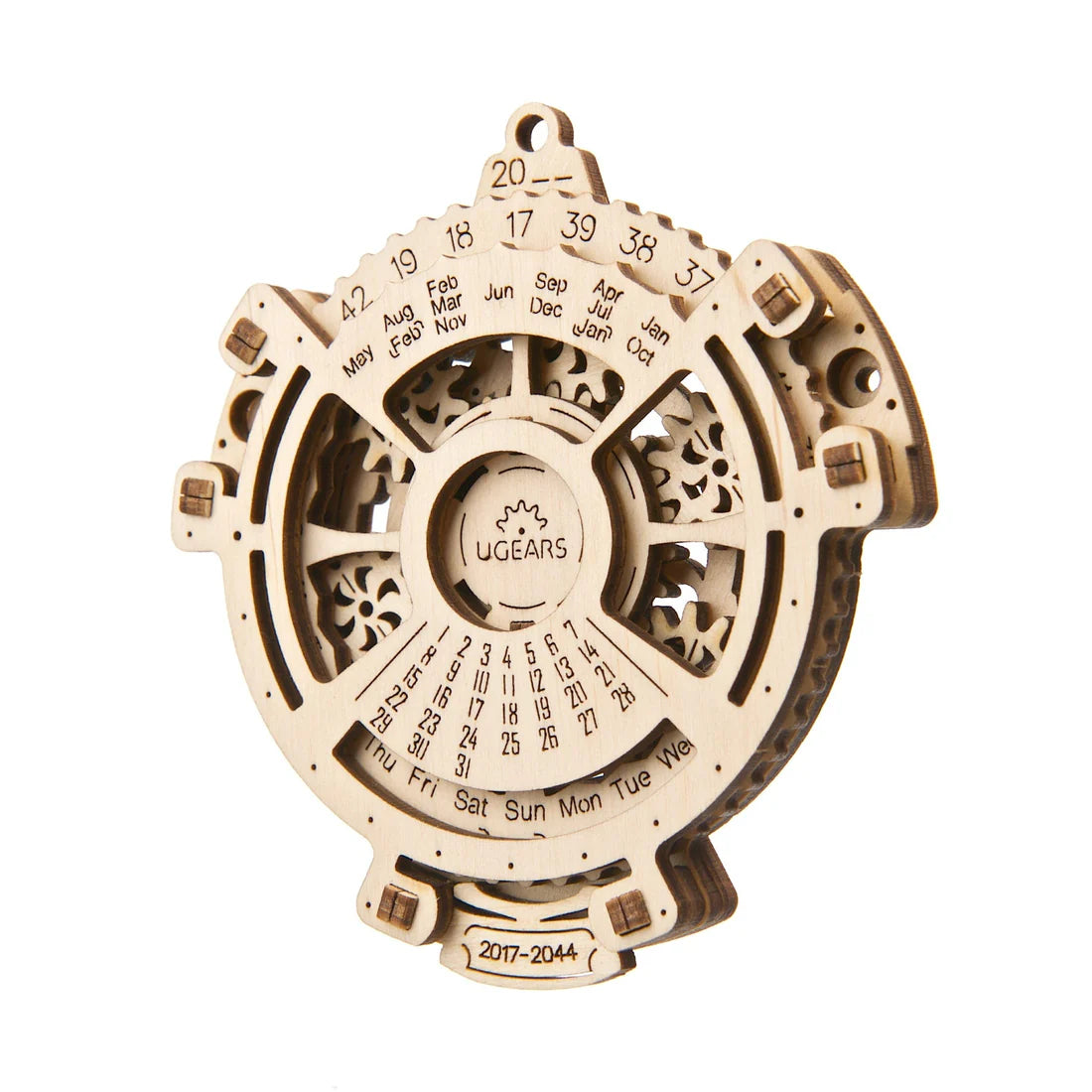 Puzle 3D de madera mecánico Ugears- Calendario Perpetuo Date Navigator 📅