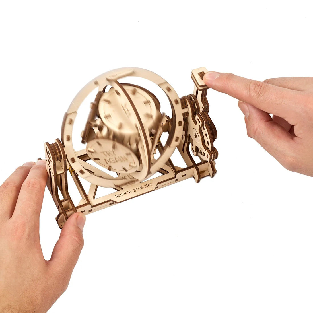 Puzle 3D de madera mecánico UGEARS- Generador Aleatorio (RANDOM GENERATOR) 🎲