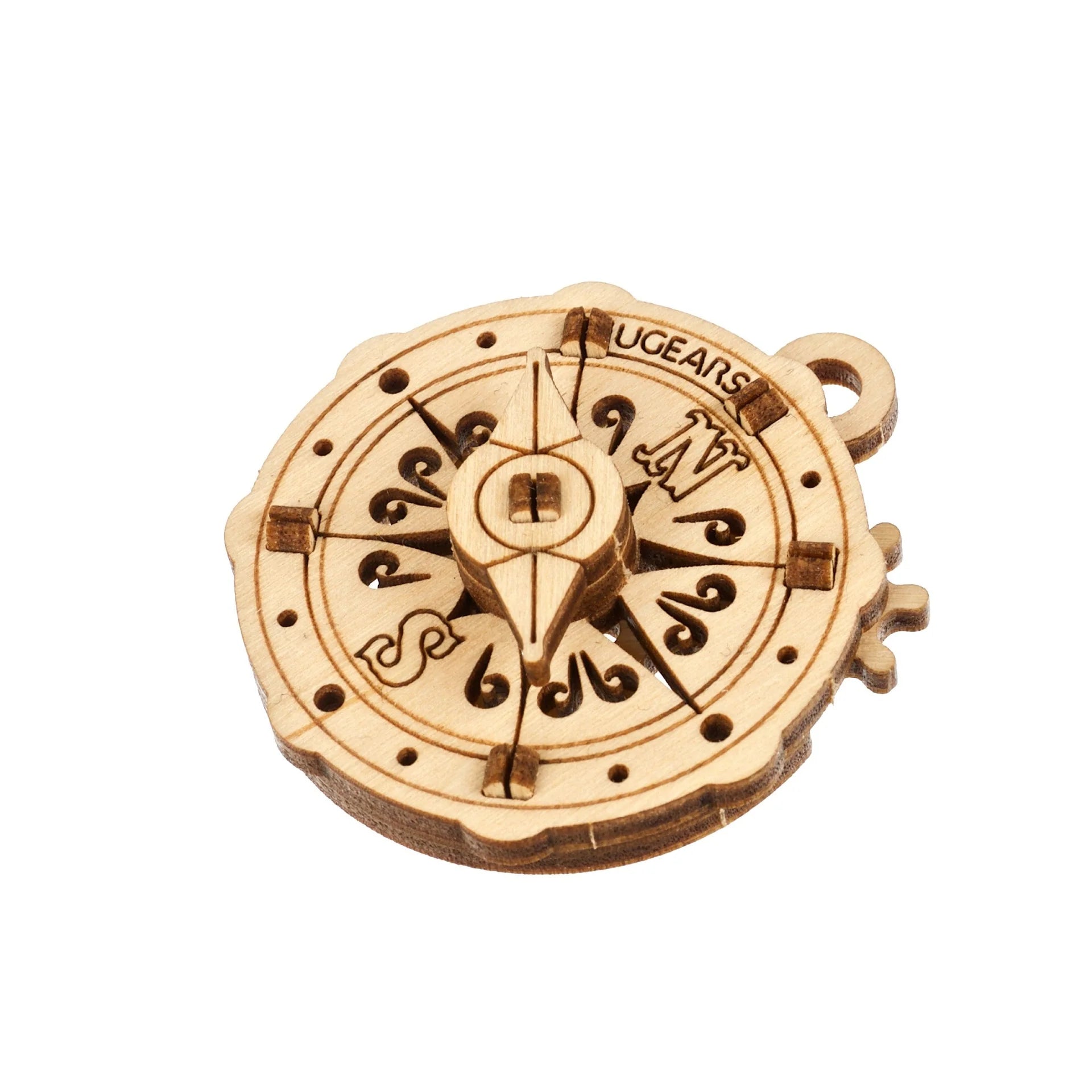 Puzle 3D de madera mecánico- U-Fidgets Oceano Atlantico- Ugears  🐬