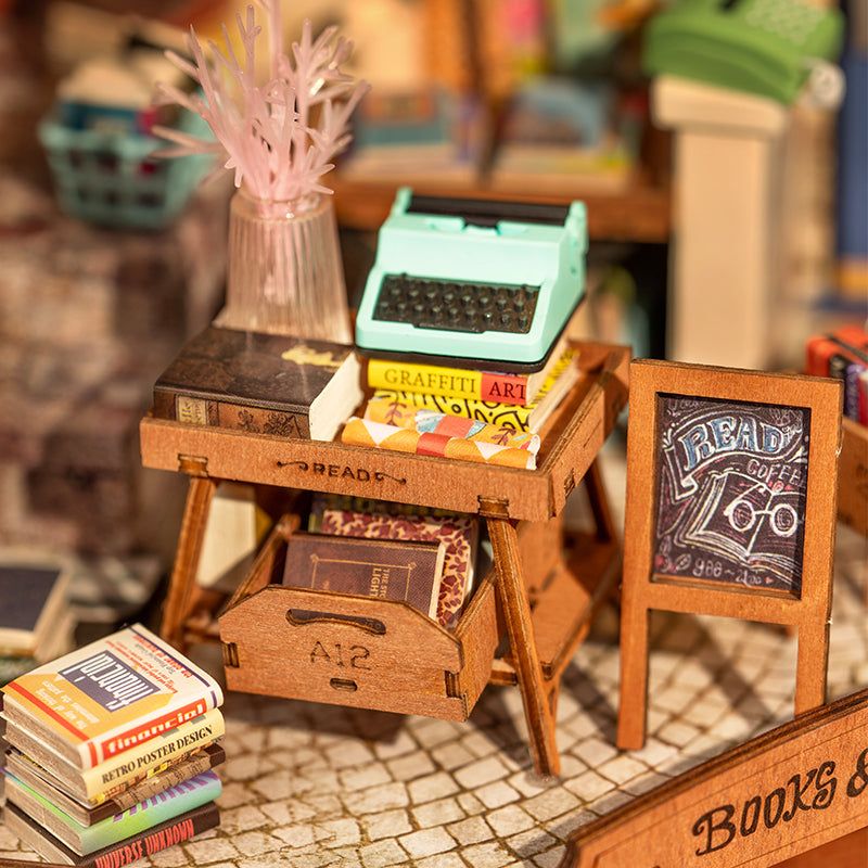 Rolife de Robotime - PUZZLE 3D Casita Miniatura - CORNER BOOKSTORE DG164 📚