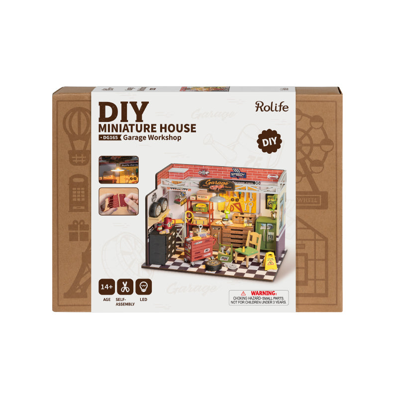 PUZZLE 3D MADERA ROBOTIME - Garage Workshop DG165 🔧🚗