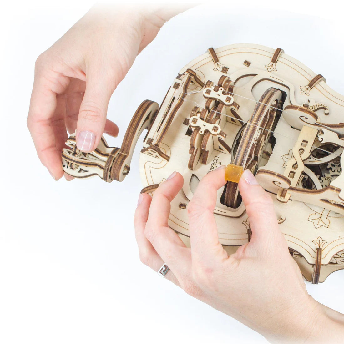 Puzle 3D de madera mecánico Ugears- La Zanfoña- Hurdy Gurdy 🎶