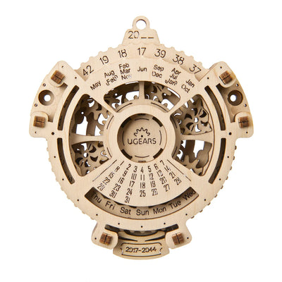 Puzle 3D de madera mecánico Ugears- Calendario Perpetuo Date Navigator 📅