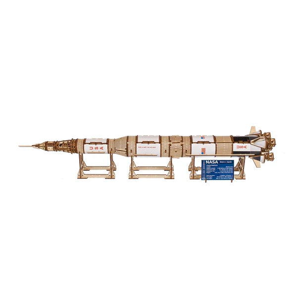 Puzle 3D de madera mecánico UGEARS- Nasa Saturn V 🪐🚀