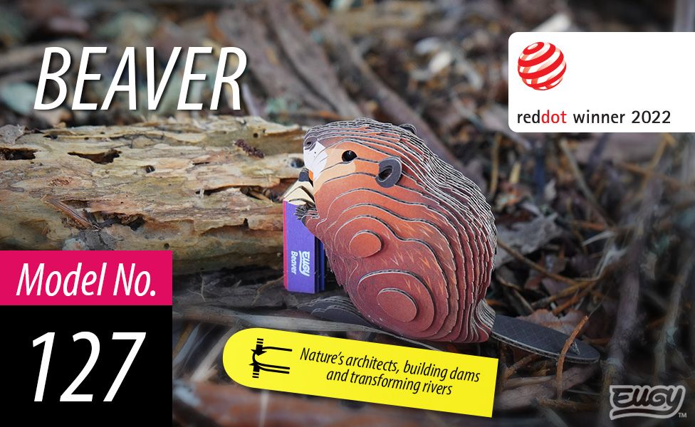 Puzzle 3D Eugy Dodoland- Castor (Beaver) 🦫