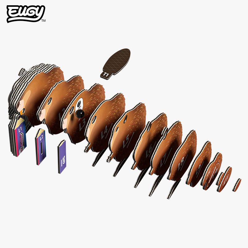 Puzzle 3D Eugy Dodoland- Castor (Beaver) 🦫