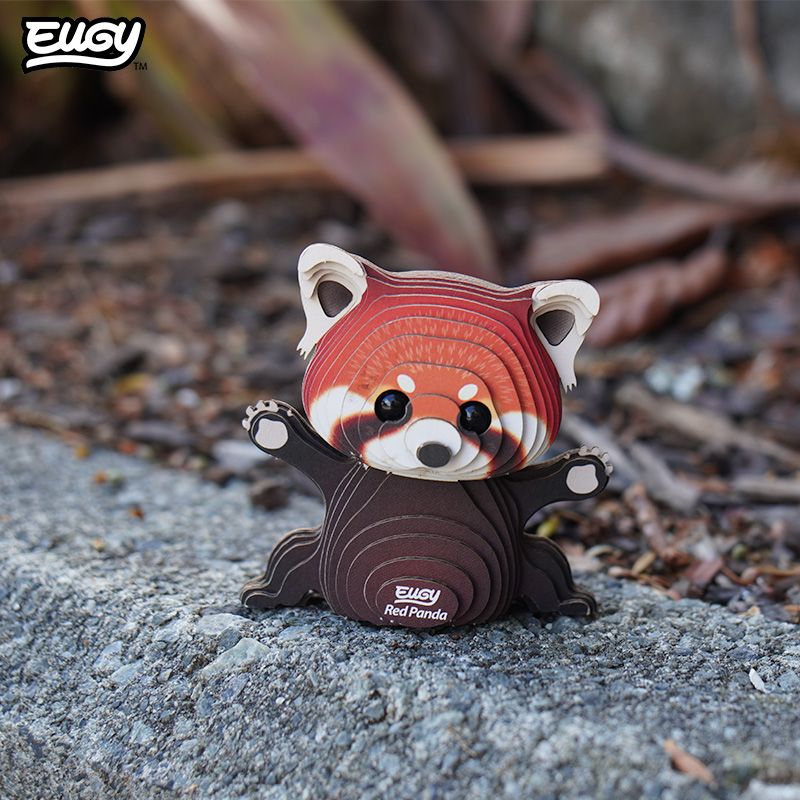 Puzzle 3D Eugy Dodoland- Panda rojo (Red Panda) 🐾 🎋