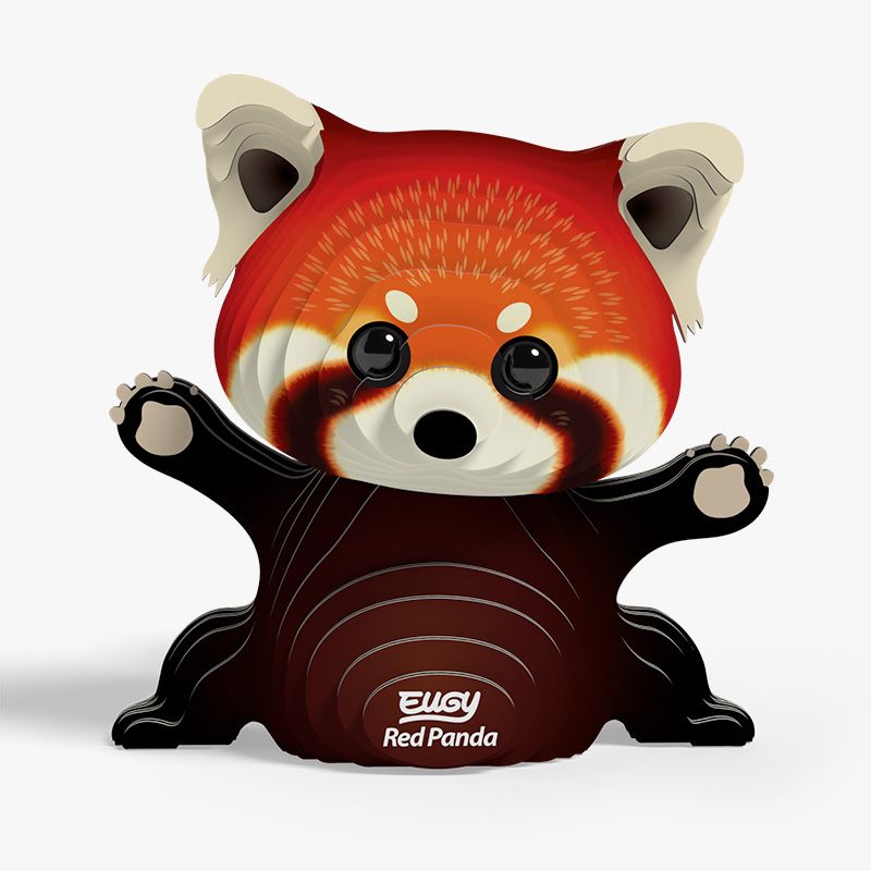 Puzzle 3D Eugy Dodoland- Panda rojo (Red Panda) 🐾 🎋