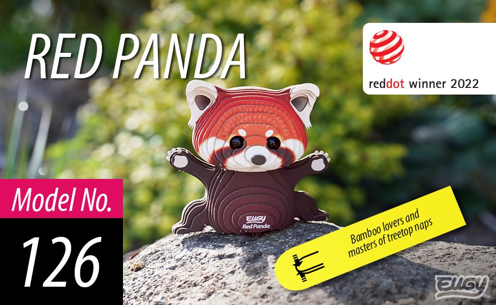 Puzzle 3D Eugy Dodoland- Panda rojo (Red Panda) 🐾 🎋