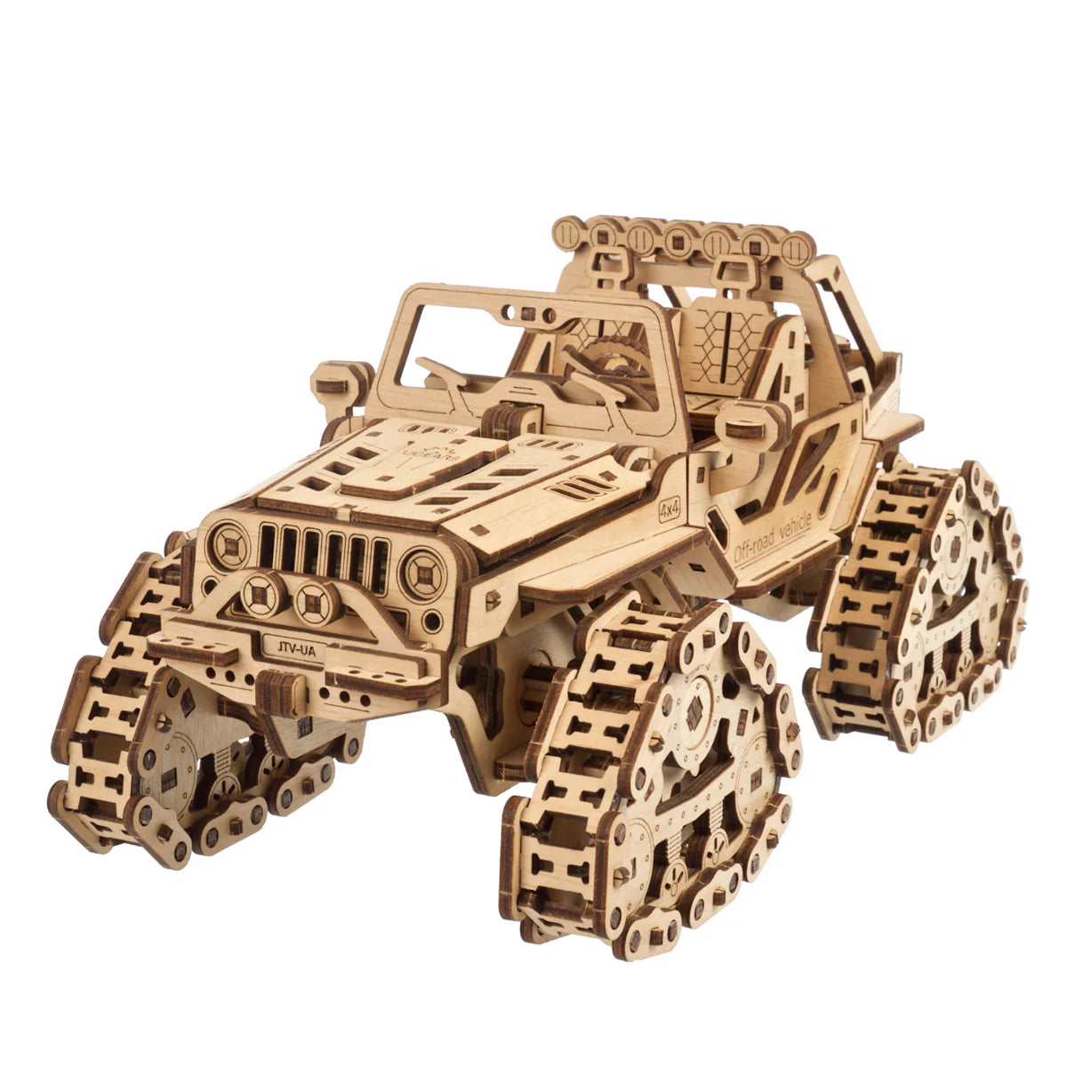 Puzle 3D de madera mecánico UGEARS - Vehiculo  TODO TERRENO Off Road (tracked off-Road)) 🚜