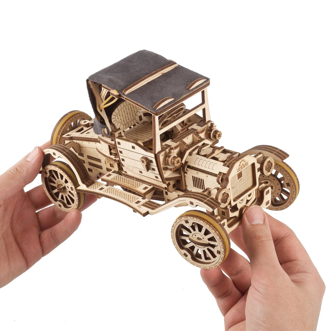 Puzle 3D de madera mecánico UGEARS- Automóvil Retro  (Retro Car UGR-T)🚗
