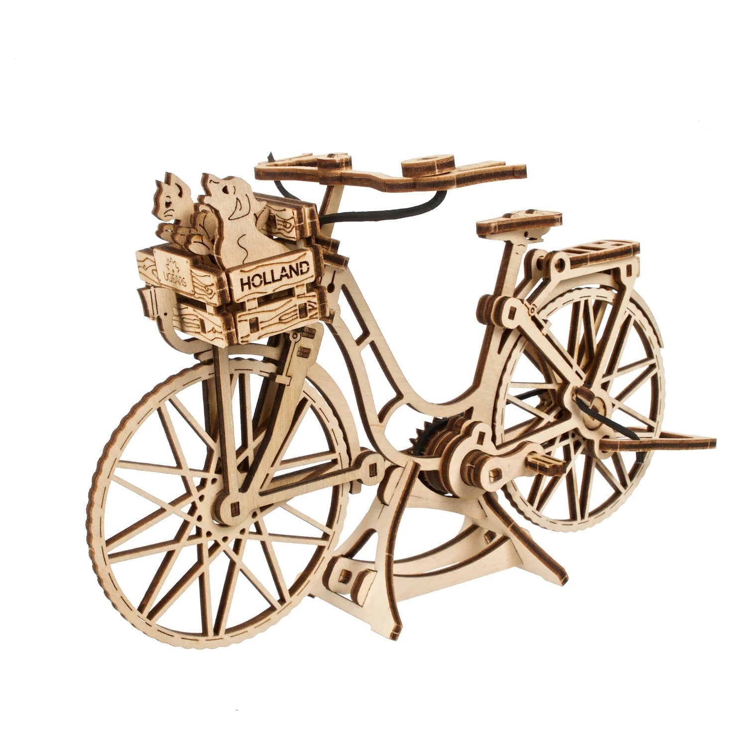Puzle 3D de madera mecánico UGEARS - Dutch Bicycle (Bicicleta holandesa) 🚲