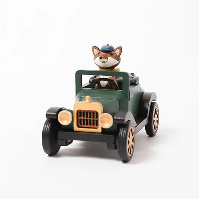 Caja Musical Wooderfullilfe- Fox Vintage Car 🚗🦊
