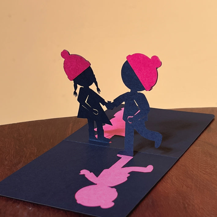 Tarjeta pop up MINI Papeludico - Chilotitos 👫🏽🇨🇱