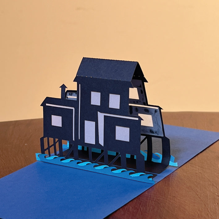 Tarjeta pop up MINI Papeludico - Palafito 🇨🇱