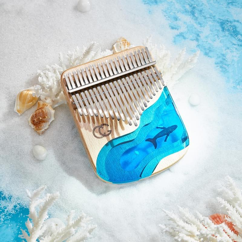 Kalimba Océano Ballena líquida - Kalimba Class Sólida Cega Haya