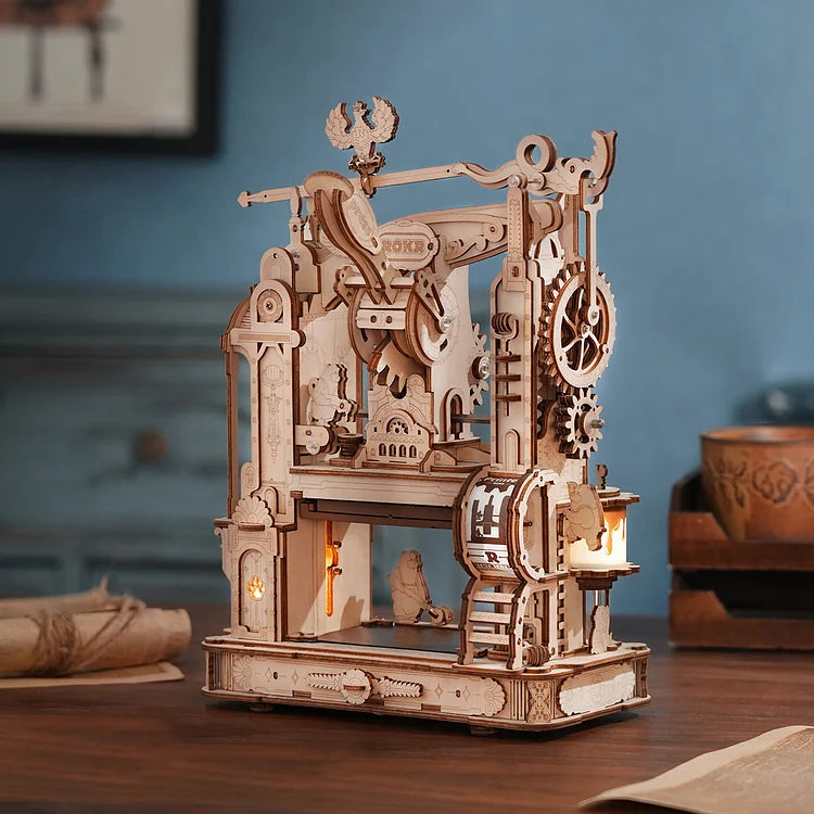 PUZZLE 3D MADERA ROBOTIME - CLASSIC PRINTING PRESS (PRENSA) 🖨️