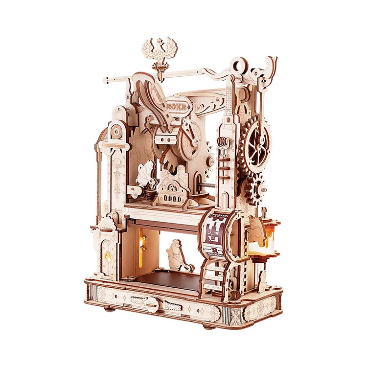 PUZZLE 3D MADERA ROBOTIME - CLASSIC PRINTING PRESS (PRENSA) 🖨️