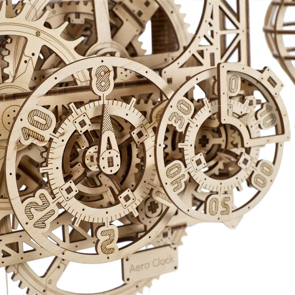 Puzle 3D de madera- Aero Reloj- Ugears 🕑