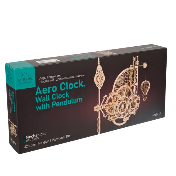 Puzle 3D de madera- Aero Reloj- Ugears 🕑