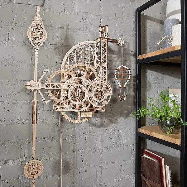 Puzle 3D de madera- Aero Reloj- Ugears 🕑