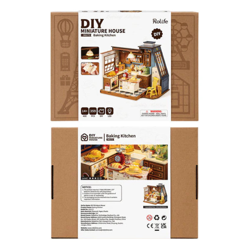 Puzzle 3D Robotime Miniatura - Baking Kitchen 🍰