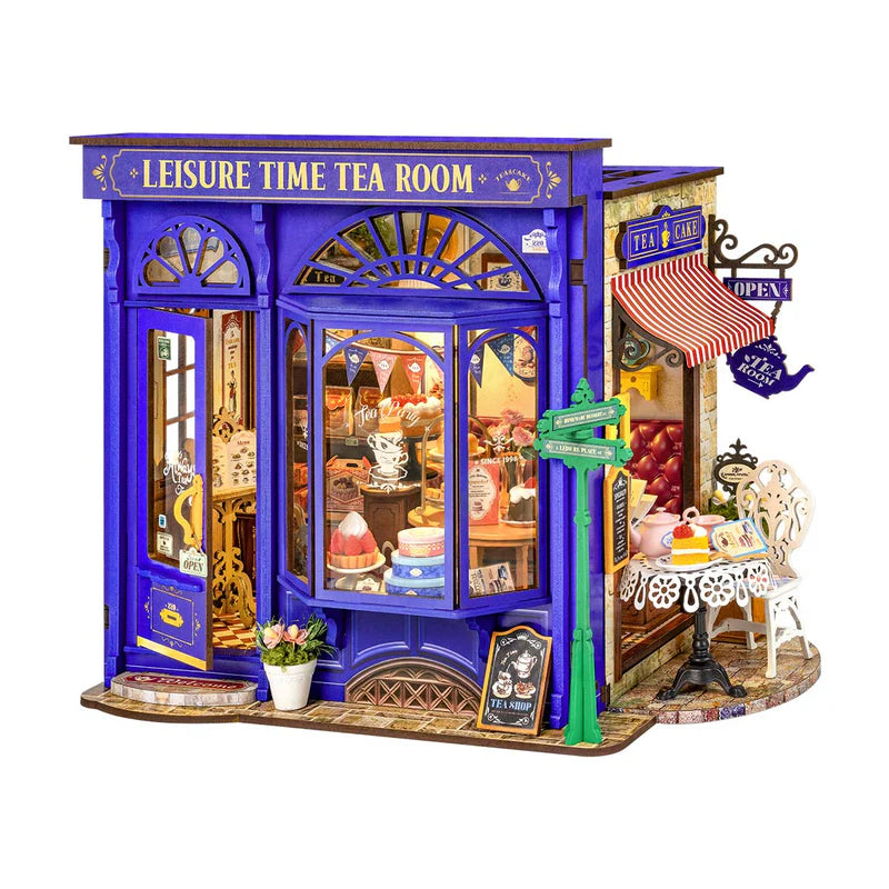 PUZZLE 3D ROBOTIME CASITA MINIATURA - Leisure Time Tea Room DG171 🫖🔮