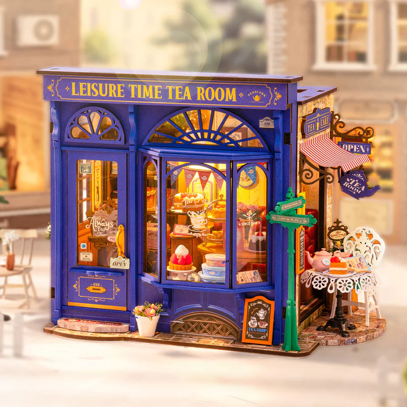 PUZZLE 3D ROBOTIME CASITA MINIATURA - Leisure Time Tea Room DG171 🫖🔮