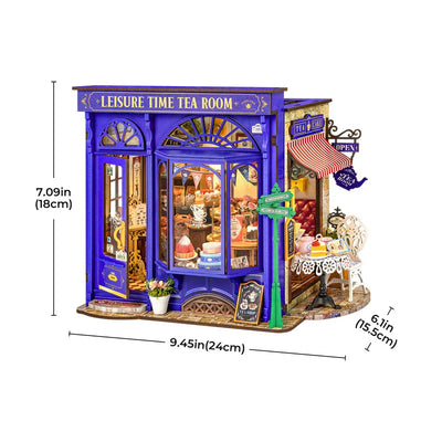 PUZZLE 3D ROBOTIME CASITA MINIATURA - Leisure Time Tea Room DG171 🫖🔮