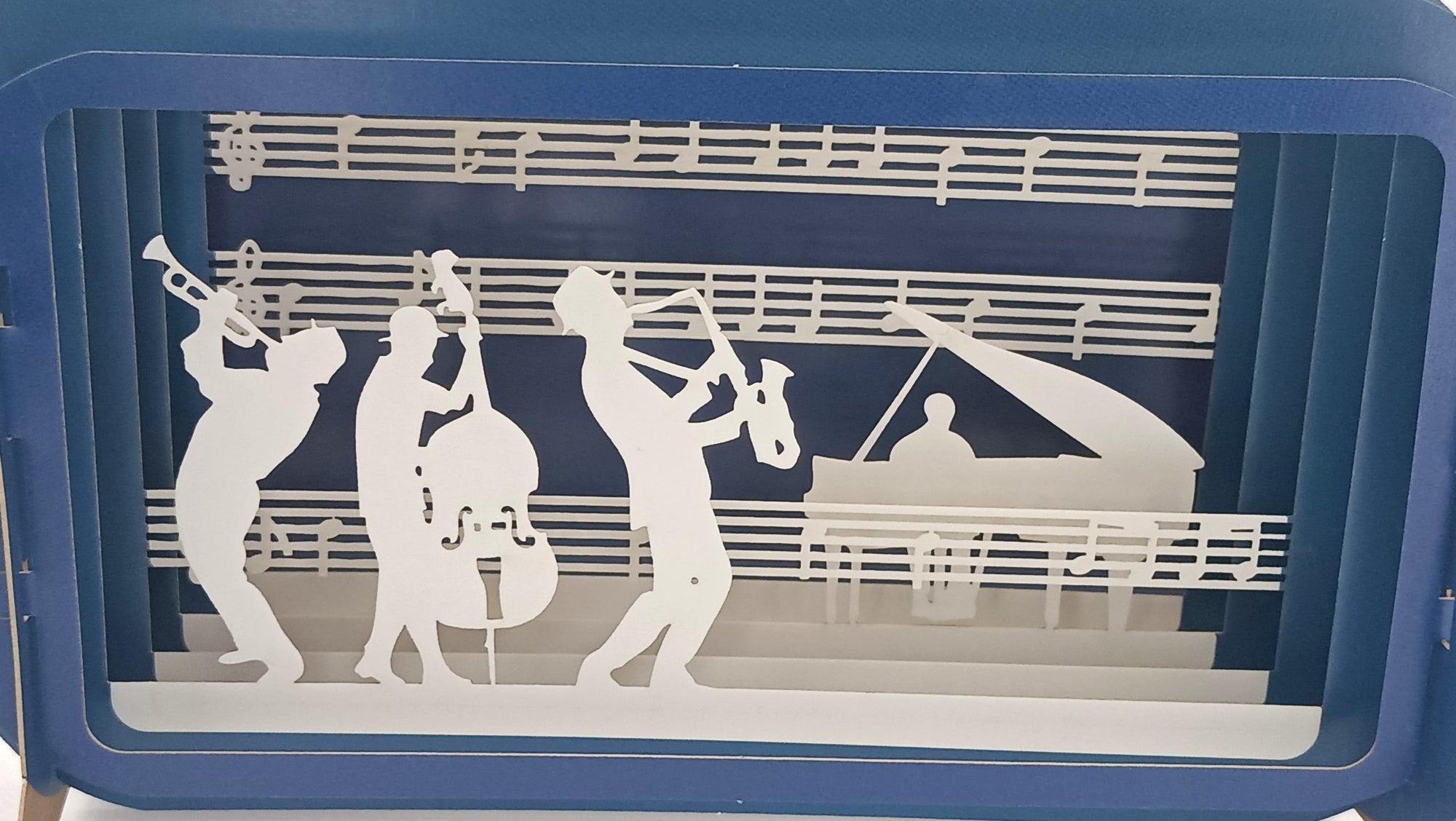 Tarjeta pop-up Kiriarte- Jazz 🎹🎵